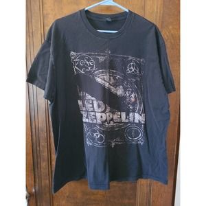 Led Zeppelin Hindenburg Disaster SS Crewneck T-Shirt size XL